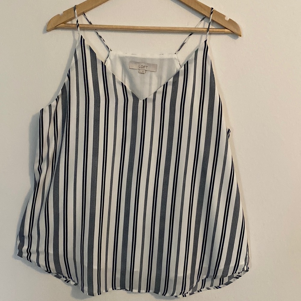 Loft racer back tank